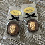 SKULL Set of 12 Chocolate Oreo Cookie Party Favors