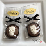SKULL Set of 12 Chocolate Oreo Cookie Party Favors