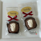 SKULL Set of 12 Chocolate Oreo Cookie Party Favors