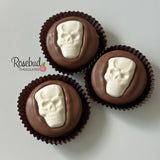 SKULL Set of 12 Chocolate Oreo Cookie Party Favors