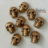 SKULLS 9 Piece Box Solid Chocolate Halloween Candy Gift