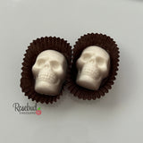 SKULLS 9 Piece Box Solid Chocolate Halloween Candy Gift