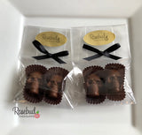 SKULLS Set of 12 Chocolate Candy Halloween Party Favors Gold Dusted