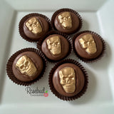 SKULL Set of 12 Chocolate Oreo Cookie Party Favors