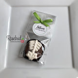 SPINE Set of 12 Chocolate Oreo Cookie Party Favors Custom Tags