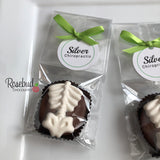 SPINE Set of 12 Chocolate Oreo Cookie Party Favors Custom Tags