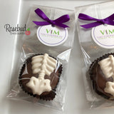 SPINE Set of 12 Chocolate Oreo Cookie Party Favors Custom Tags