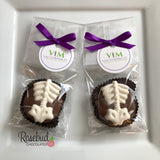 SPINE Set of 12 Chocolate Oreo Cookie Party Favors Custom Tags