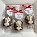 SPINE Set of 12 Chocolate Oreo Cookie Party Favors Custom Tags
