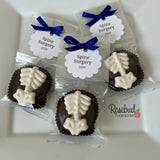 SPINE Set of 12 Chocolate Oreo Cookie Party Favors Custom Tags