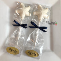 12 STARFISH Chocolate Lollipops Candy Party Favors Nautical Beach Theme