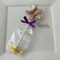 12 STARFISH Chocolate Lollipops Candy Party Favors Nautical Beach Theme