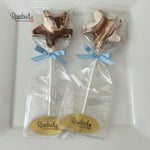 12 STARFISH Chocolate Lollipops Candy Party Favors Nautical Beach Theme