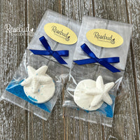 12 STARFISH & SAND DOLLAR Chocolate Candy Party Favors Nautical Beach Theme