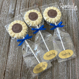 SUNFLOWERS Set of 12 Chocolate Lollipops Party Favors