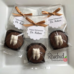 12 TOOTH Chocolate Covered Oreo Cookie Party Favors Personalized Tags