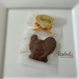TURKEY Set of 12 Chocolate Lollipops Thanksgiving Party Favors