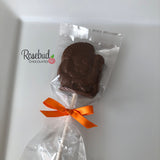 TURKEY Set of 12 Chocolate Lollipops Thanksgiving Party Favors