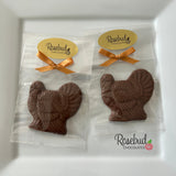 TURKEY Set of 12 Chocolate Lollipops Thanksgiving Party Favors