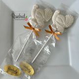 TURKEY Set of 12 Chocolate Lollipops Thanksgiving Party Favors