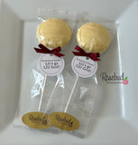 12 WATER POLO Chocolate Lollipops Sports Birthday Party Favors Personalized Tags