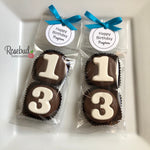 8 Sets #13 Chocolate Covered Oreo Cookie Candy Party Favors CUSTOM TAGS 13th Birthday