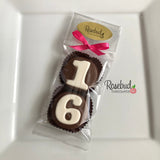 8 Sets #16 Chocolate Covered Oreo Cookie Party Favors Sweet Sixteen 16th Birthday