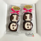 8 Sets #16 Chocolate Covered Oreo Cookie Party Favors Sweet Sixteen 16th Birthday