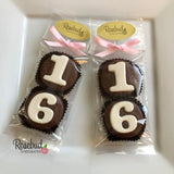 8 Sets #16 Chocolate Covered Oreo Cookie Party Favors Sweet Sixteen 16th Birthday