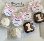 12 #1 Chocolate Covered Oreo Cookie Birthday Party Favors Personalized Tags