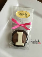12 NUMBER ONE #1 Chocolate Covered Oreo Cookie Candy Party Favors 1st Birthday
