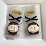 12 NUMBER TWENTY ONE #21 Chocolate Covered Oreo Cookie Candy Party Favors 21st Birthday