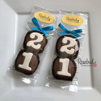 8 Sets #21 Chocolate Covered Oreo Cookie Party Favors 21st Birthday