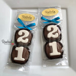 8 Sets #21 Chocolate Covered Oreo Cookie Party Favors 21st Birthday