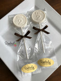12 NUMBER TWO "I'm 2" Chocolate Lollipop Candy Party Favors 2nd Birthday #2