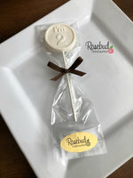 12 NUMBER TWO "I'm 2" Chocolate Lollipop Candy Party Favors 2nd Birthday #2