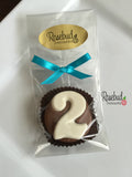 12 NUMBER TWO #2 Chocolate Covered Oreo Cookie Candy Party Favors 2nd Birthday