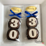 8 Sets #30 Chocolate Covered Oreo Cookie Party Favors 30th Birthday