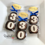 8 Sets #30 Chocolate Covered Oreo Cookie Party Favors 30th Birthday