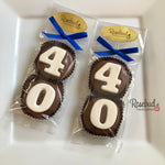 8 Sets #40 Chocolate Covered Oreo Cookie Party Favors 40th Birthday Anniversary