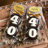 8 Sets #40 Chocolate Covered Oreo Cookie Party Favors 40th Birthday Anniversary