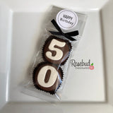 8 Sets #50 Chocolate Covered Oreo Cookies 50th Birthday LABEL Party Favors