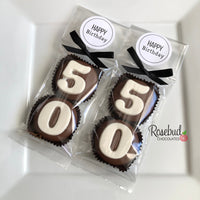 8 Sets #50 Chocolate Covered Oreo Cookies 50th Birthday LABEL Party Favors
