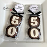 8 Sets #50 Chocolate Covered Oreo Cookies 50th Birthday LABEL Party Favors