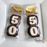 8 Sets #50 Chocolate Covered Oreo Cookie Party Favors 50th Birthday Anniversary