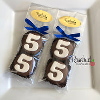 8 Sets #55 Chocolate Covered Oreo Cookie Candy Party Favors 55th Birthday