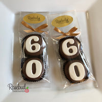 8 Sets #60 Chocolate Covered Oreo Cookie Candy Party Favors 60th Birthday