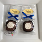 12 NUMBER SIXTY #60 Chocolate Covered Oreo Cookie Candy Party Favors 60th Birthday