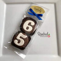 8 Sets #65 Chocolate Covered Oreo Cookie Candy Party Favors 65th Birthday