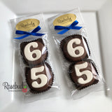 8 Sets #65 Chocolate Covered Oreo Cookie Candy Party Favors 65th Birthday